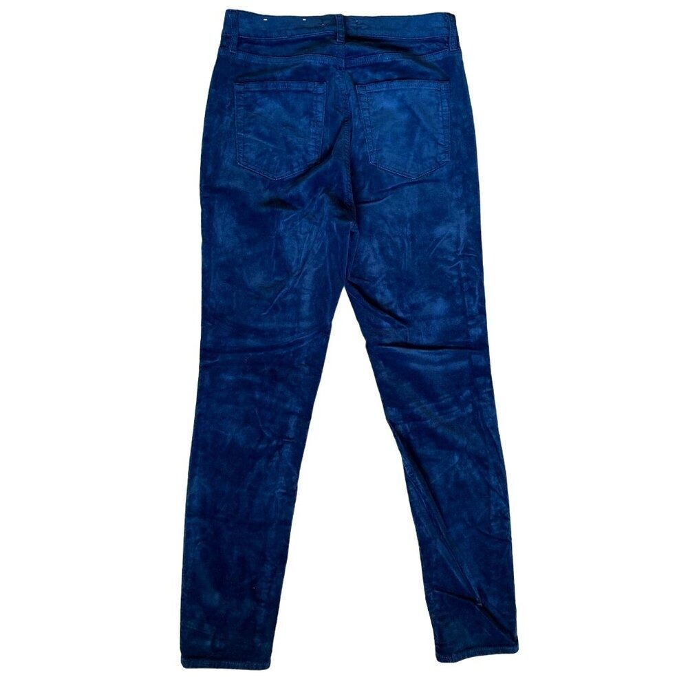 Blue velvet like‎ tapered jeans pants women 27/4 - Picture 2 of 5
